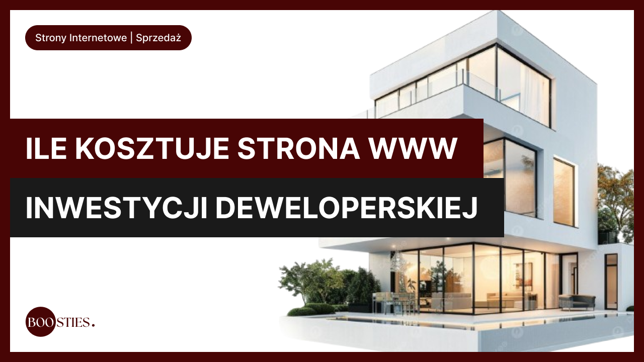 ile kosztuje strona inwestycji deweloperskiej